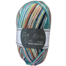 Lade das Bild in den Galerie-Viewer, Flotte Socke 4fach Seide-Merino
