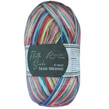 Lade das Bild in den Galerie-Viewer, Flotte Socke 4fach Seide-Merino
