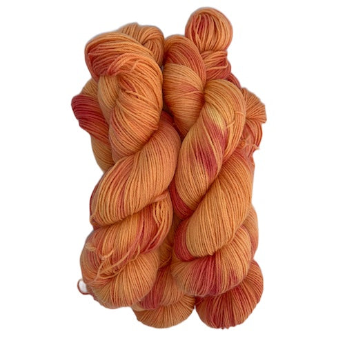 Alpaka-Sockenwolle - Blutorange