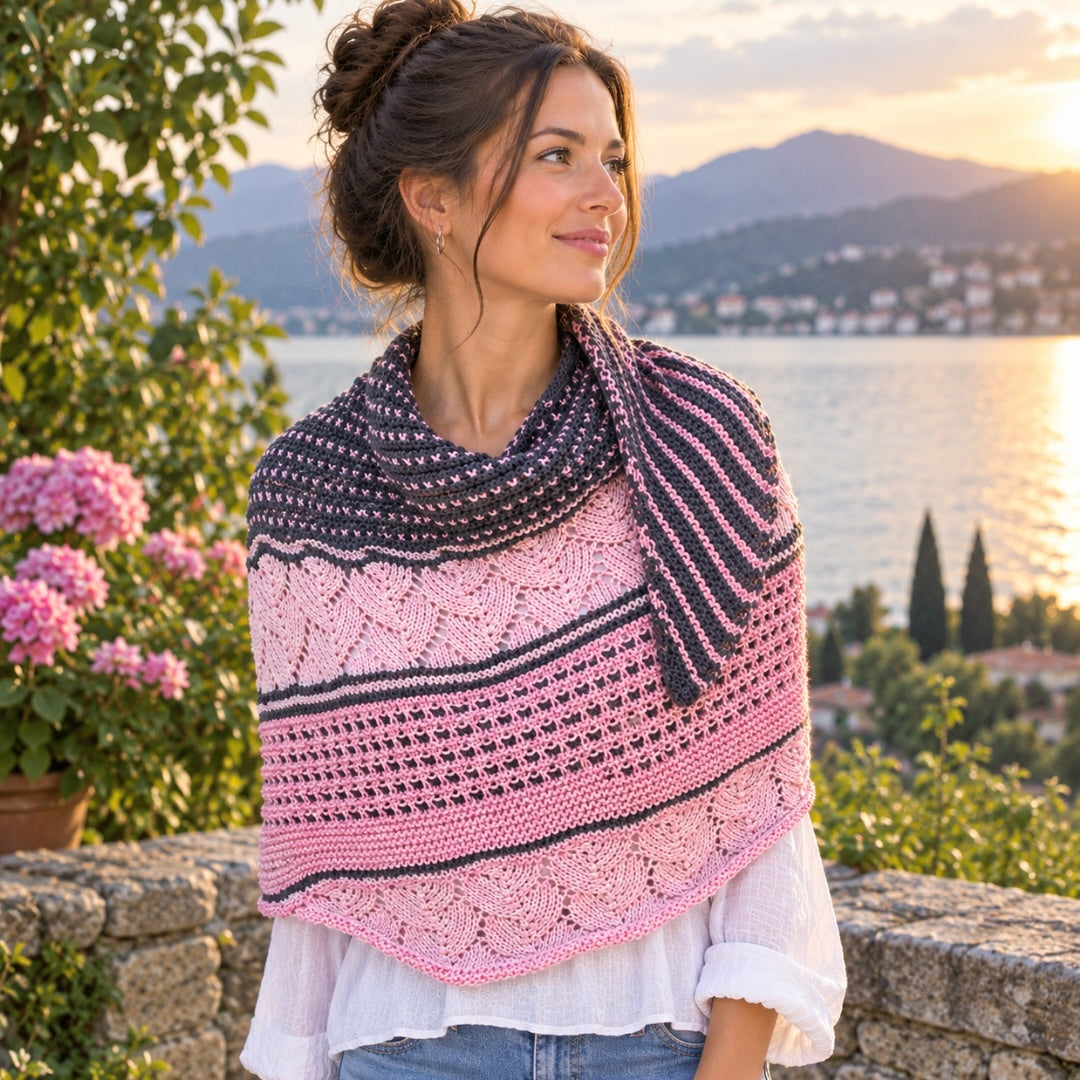 Strickset Tuch Cosmopolitan