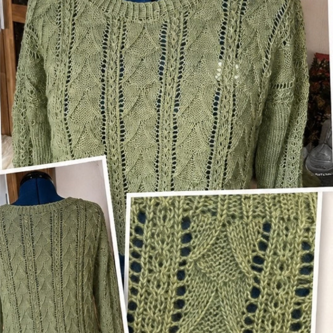 Strickset Pullover Merino/Leinen bis Gr. L