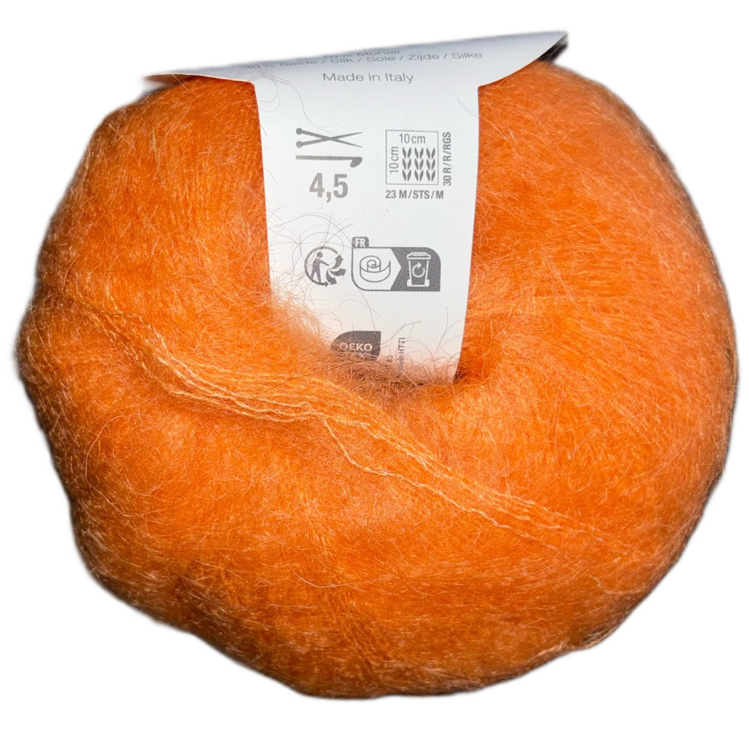Super Kid Mohair Seide - Orange