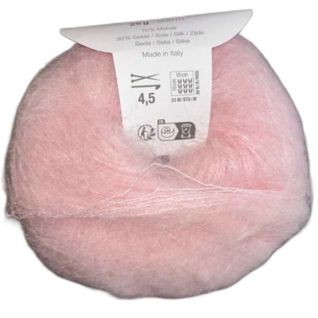 Super Kid Mohair Seide - Zartrose