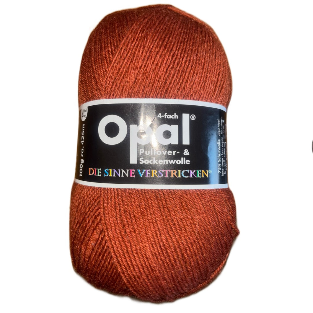 Opal uni rostbraun