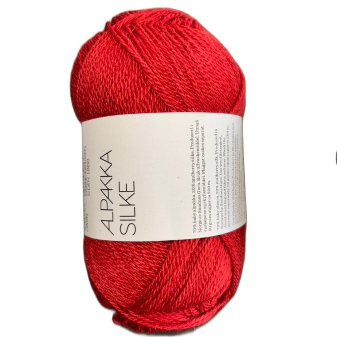 Alpakka Silke - Rot